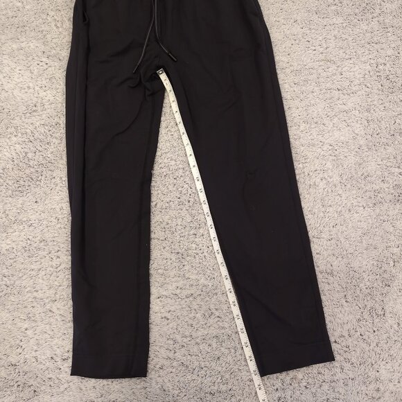 Lululemon Jet Crop Slim Pants Women's Medium Black Pull Drawstring Pockets Slim - Picture 8 of 11